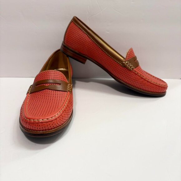 Marc Joseph New York Women's Pink and Brown Loafers - Picture 4 of 8